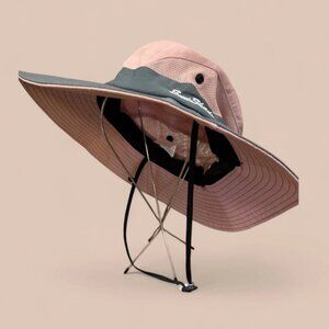 Women's Sunshade Hat, Summer/Autumn, Gray/Pink, Mesh and Fabric, Casual, Travel!